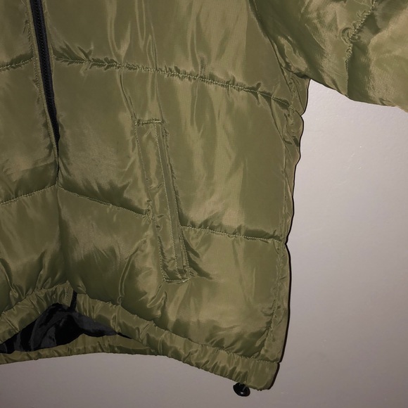 Olive Green H&M puffer jacket - Picture 3 of 5